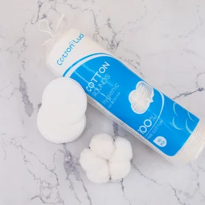 80PCS Super Soft Cotton Facial Cleansing Pads High Absorbency 5.8cm Diameter