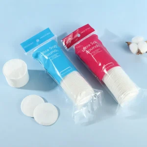 80pcs bag Round Cotton Pads Double Side Soft Face Nail Makeup Remover Round Pad Daily Facial Skin Care Cotton Pad