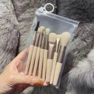 8Pcs Makeup Brush Set Blusher Eyeshadow Professional Loose Powder Applicators