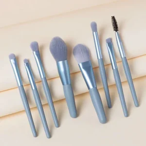 8Pcs Mini Makeup Brush Set Soft Bristles Eyeshadow Concealer Powder Brushes Beginner Travel Beauty Tool Kit for gift