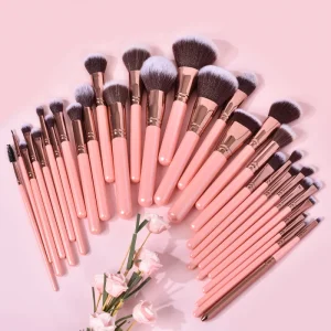 8pcs Makeup Brush Set 3 Color Cosmetic Tool Kit Select Customize Private Label Brush with Brushes Package Bag