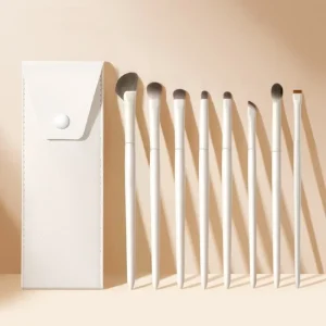 8pcs Makeup Brush Set Highlighter Eyeshadow Brush Eyelash Concealer Travel Brushes Set Cosmetic Tools with Makeup Bag