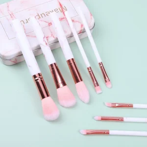 8pcs Marble Makeup Brush with Box Cosmetic Make Up foundation Brushes Custom Logo Private Label Makeup Brush Set