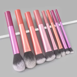 8pcs Portable Makeup Brush Set Colorful Cosmetic Tools 8pieces Eyeshadow Brushes for Women Portable Make up Brush Kit