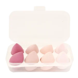 8pcs Soft Makeup Sponge Puff Multicolor Drop Shape Latex Free Makeup Sponge Custom Logo Beauty Accessories