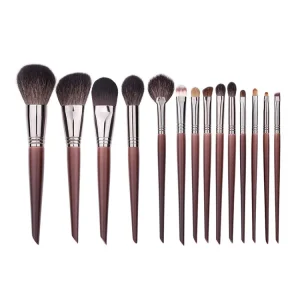 ABS 14 Natural Hair Squirrel Makeup Brush Set of High Quality Design Makeup Brush Set Private Label Custom logo