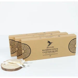 AJIE JLMQ 0247 Bamboo Cotton Round Swab Nose Buds Eco Friendly Alternative