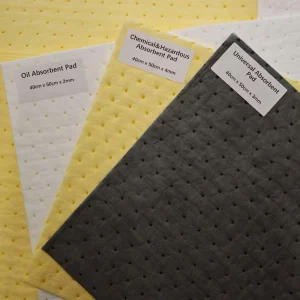 Absorbent Sheet Grey Oil Absorbent Pads Universal Laminated Spill Cloths Absorbent Pad