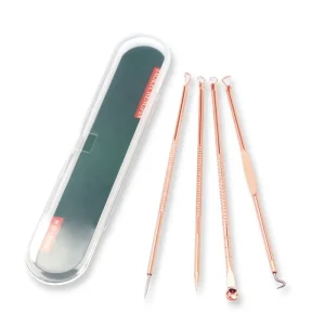 Acne Needle 4pcs set Gold Stainless Steel Blackhead Remover Tool Comedone Pimple Acne Needle