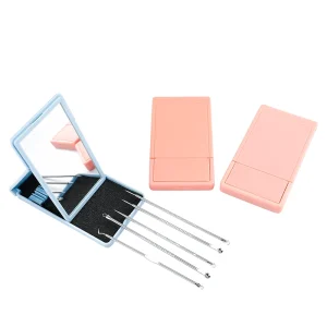 Acne Needle Tweezers Makeup Mirror Acne Blackhead Removal Needle 6 Piece Set Acne Needle