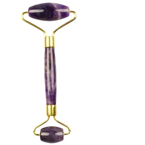 Amethyst Roller Facial Massage Stone Purple Jade Roller Natural Amethyst Crystal