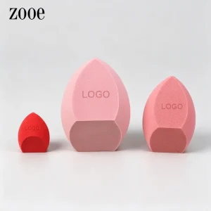 Angled Design Foundation Sponge Ergonomic for Nose & Eye Area Precise Applications Blend Makeup Tool