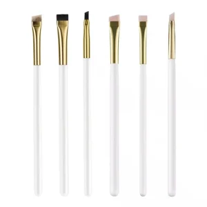 Angled Eyeshadow Makeup Brush Soft Eye Shadow Blending Wood Handle Brush for Face Use