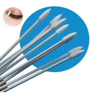 BB 003 Biodegradable Paper Stick 3mm Pointed Cotton Bud Eyeliner Removing Cotton Swab Qtips for Cosmetic