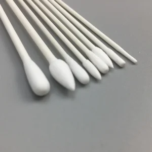 BB 003 Dust free Huby 340 Industrial Cleaning Double Pointed Paper Stick Cotton Swabs with Paper Stems