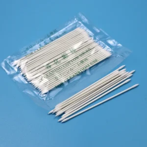 BB-013 Biodegradable Paper Stick 2.2mm Mini Pointed Qtips Cosmetic Cotton Bud Swab with Double Heads