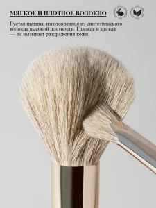 BEILI Professional Rose Gold Makeup Brushes Single Large Powder Blush Brush for Cosmetics Aluminum Tube with Private Logo
