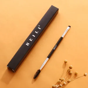 BEILI Professional Single Double End Angle Eyebrow Eyelash Makeup Brush Synthetic Hair Eyebrow Eyeliner Brush