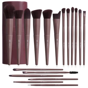 BS MALL 18pcs Makeup Brushes Set Professional Private Label Vegan Synthetic Face Eye Make up Brushes Custom Logo