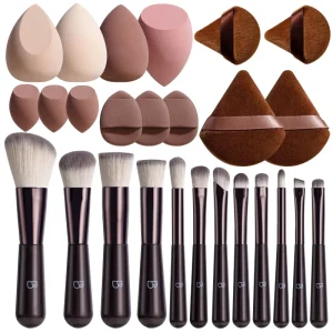 BS MALL Small Make up Brushes Set Custom Logo Soft Makeup Sponge Powder Puff Face Beauty Tools Makeup Cosmetic Brushes Set
