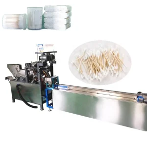 Baby Care Automatic Cotton Bud Production Machine Medical Ear Cleaning Stick Cotton Gauze Bud Swab Making Packing Machine