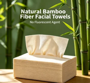Bamboo Fiber Disposable Face Towel Boxed Bags Thickened Bamboo Soft Natural Color 26x30cm Cleansing Disposable Face Towel