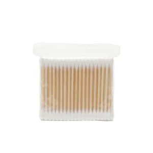 Bamboo Stick Cotton Swab Custom Packages Double Round Cotton Buds Disposable Cotton Tips