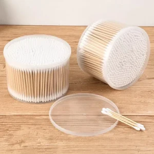 Bamboo Stick Cotton Swabs Factory Selling Cotton Ear Buds Qtips Customize Logo Cotton Buds