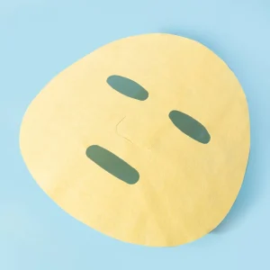 Banana Yellow Soft Nonwoven Fabric Fiber Facial Mask Sheet for Skin Care Cosmetic Use Microfiber Mask Paper