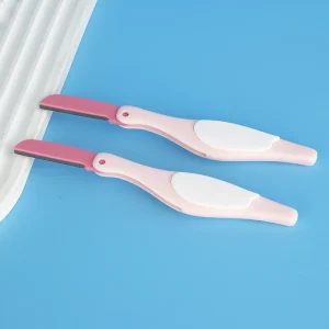 Barber Tool Bird Shaped Eyebrow Trimmer Stainless Steel Folding Anti Scratch Eyebrow Trimmer Portable Eyebrow Scraper for Women