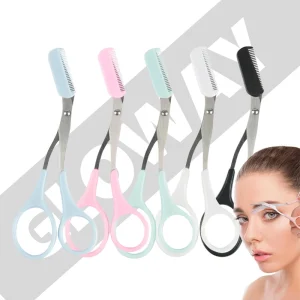 Beauty Accessories Makeup Scissors Beauty Tools Eyebrow Scissors Remover with Comb Eyelash Trimmer
