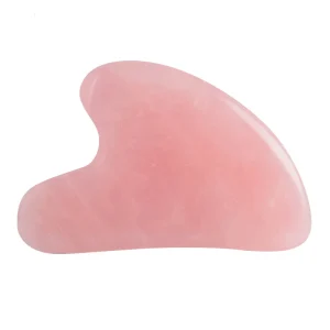 Beauty Gua Sha Scraping Massage Tools Natural Rose Quartz 100% Handmade Back Scratcher SPA Acupuncture Musical Function B