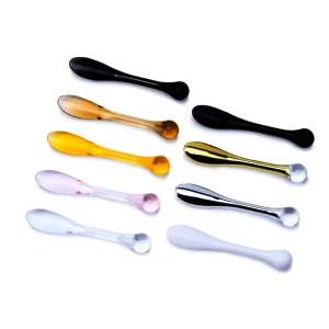 Beauty Makeup Spatula Mini Small Facial Eye Cream Scoop Mask Gold Metal Cosmetic Spoon