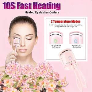 Beauty Makeup Tool Long Lasting Rechargeable Heated Eyelash Curler USB Electric Lash Curling Tool