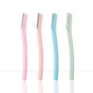 Beauty Makeup Tools Mini Travel Size Women Eyebrow Trimmer Facial Hair Razor Removal Partial Eyebrow Shaver with Safe Cover