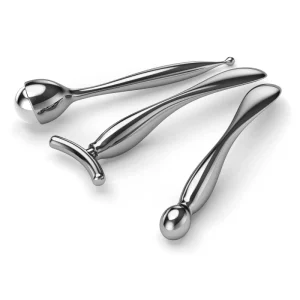 Beauty Massage Skin Care Tools Silver Face Roller Massager Eye Cream Applicator for Eye Massage