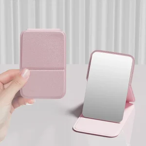 Beauty Mini Mirror Custom Logo Mirror Cosmetic Hand Held Folding Makeup Mirror Accessories and Tools