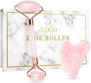 Beauty Quartz Jade Roller Gua Sha Skin Care Set Face Massage Gua Sha Set