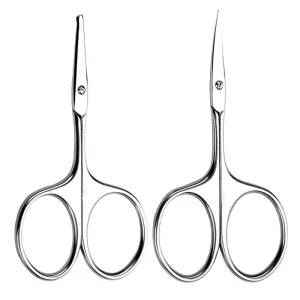Beauty Stainless Steel Grooming Scissors Small Sharp Tip Cuticle & Eyebrow Trimmer Multi-functional