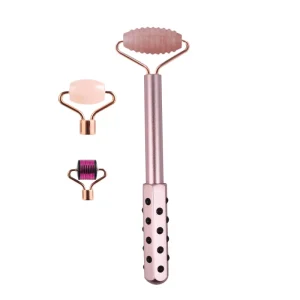 Beauty and Care Products Rose Quartz Box Packaging Jade Roller Massager for Face Roller Gua Sha Jade