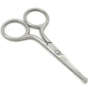 Best Quality Stainless Steel Round Tip Manicure Cuticle Eyebrow Scissors Makeup Scissors Nose Vibrissa Scissors