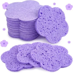 Best Selling Eco Friendly Flower Triangle Square Shape Sponges Triangle Square Shape Face Cleansing Makeup Remover