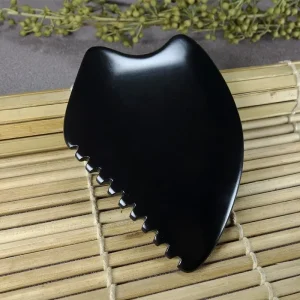 Bianshi Scraping Board Facial Products Meridian Massage Guasha Plate Scalp Massager Guasha Original Stone