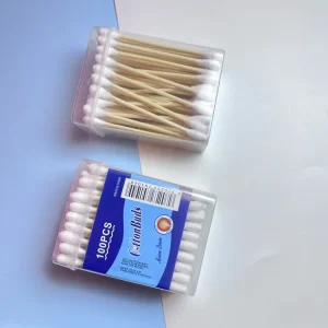 Biodegradable Cotton Swabs Bamboo Sticks Biodegradable Cotton Buds for Daily Cleaning