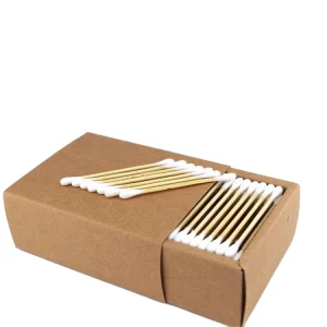 Biodegradable Eco Friendly Hotel Ear Cleaning Makeup Remover Q Tip Stick Cotton Swab Bamboo Cotton Buds