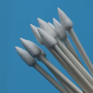Biodegradable Paper Stick 4.7mm Big Pointed Cotton Bud Qtips Double Ended Cleanroom Cotton Swab