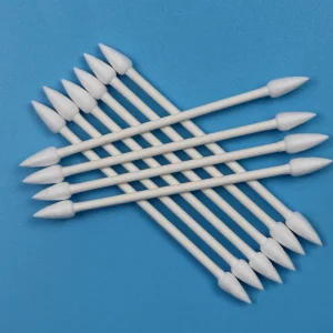 Biodegradable Paper Stick 4.7mm Big Pointed Qtips Cleanroom Cotton Bud Swab with Double Heads