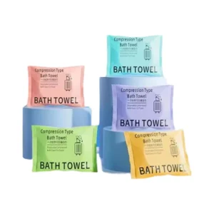 Biodegradable Portable Cotton Expandable Bath Towel Big Size Disposable Compressed Face Towel Makeup Removal Cleaning