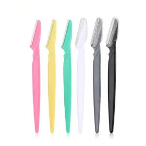 Biodegradable Wheat Straw Dermaplaning Women Eyebrow Razor Face Razor Women Eyebrow Trimmer for Women