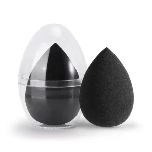 Black Beauty Sponge Foundation Cream Liquid Makeup Microfiber Beauty Sponge With Case